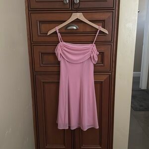 Kimchi Blue Asymmetrical Dress in Light Pink
